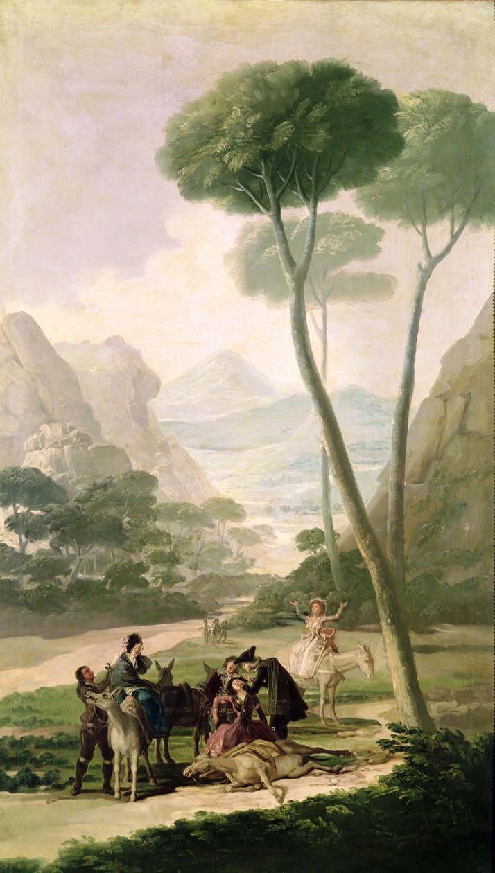 Putoaminen tai onnettomuus, 1787 tekijältä Francisco de Goya