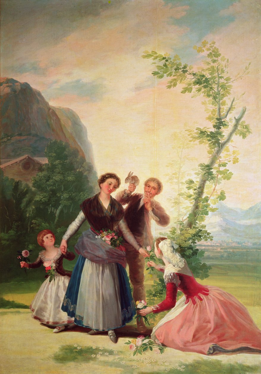 Kukkakaupat, 1786 tekijältä Francisco de Goya