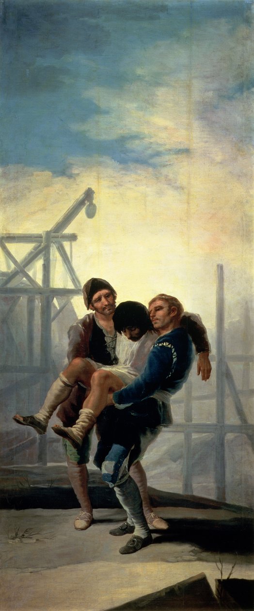 Loukkaantunut vapaamuurari, 1786-7 tekijältä Francisco de Goya