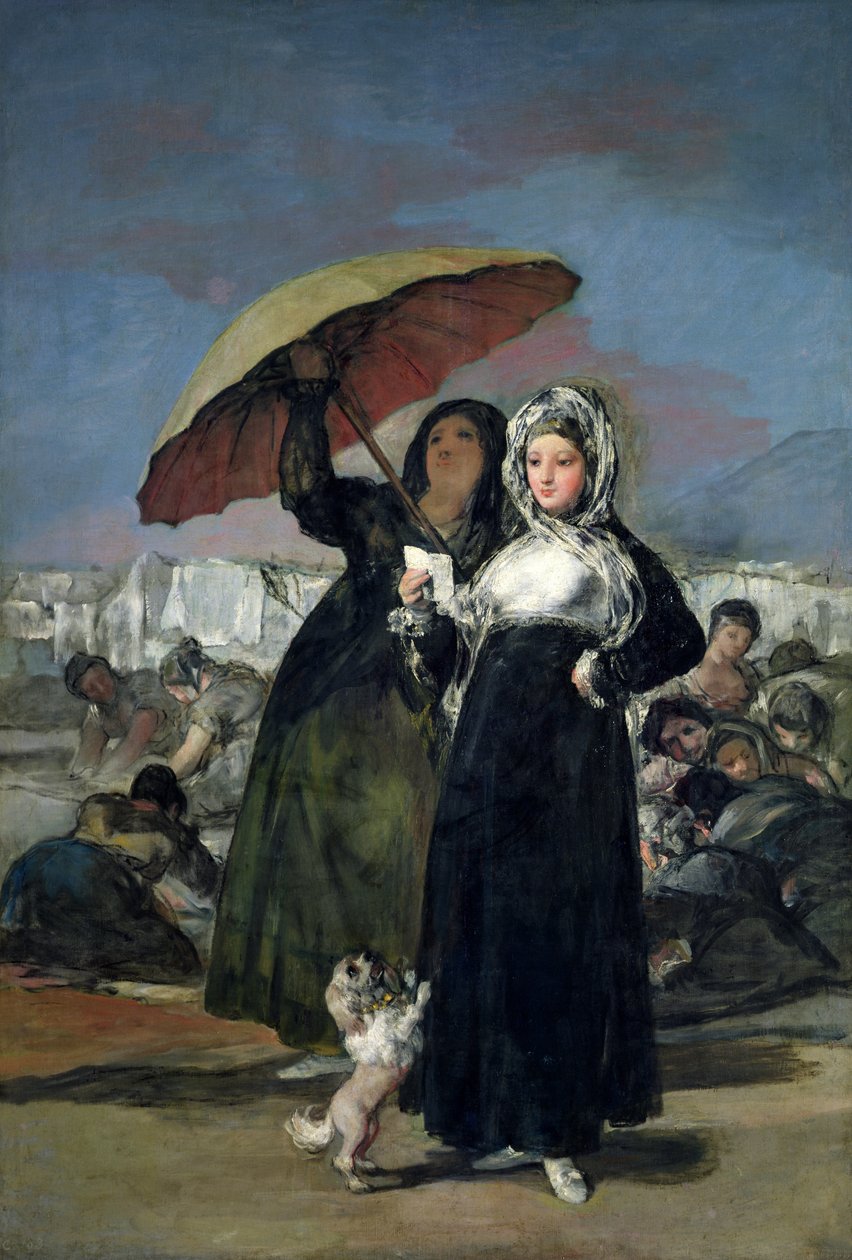 Kirje tai Nuoret naiset, n. 1814-1919 tekijältä Francisco de Goya