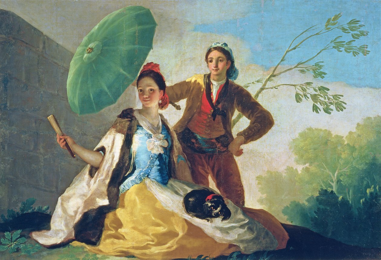 Aurinkovarjo, 1777 tekijältä Francisco de Goya