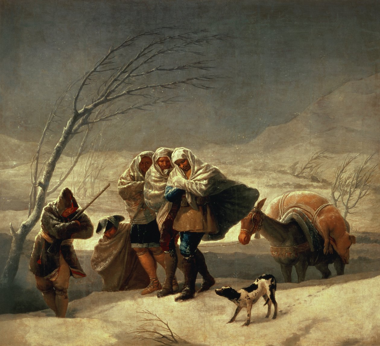 Lumimyrsky, 1786-87 tekijältä Francisco de Goya