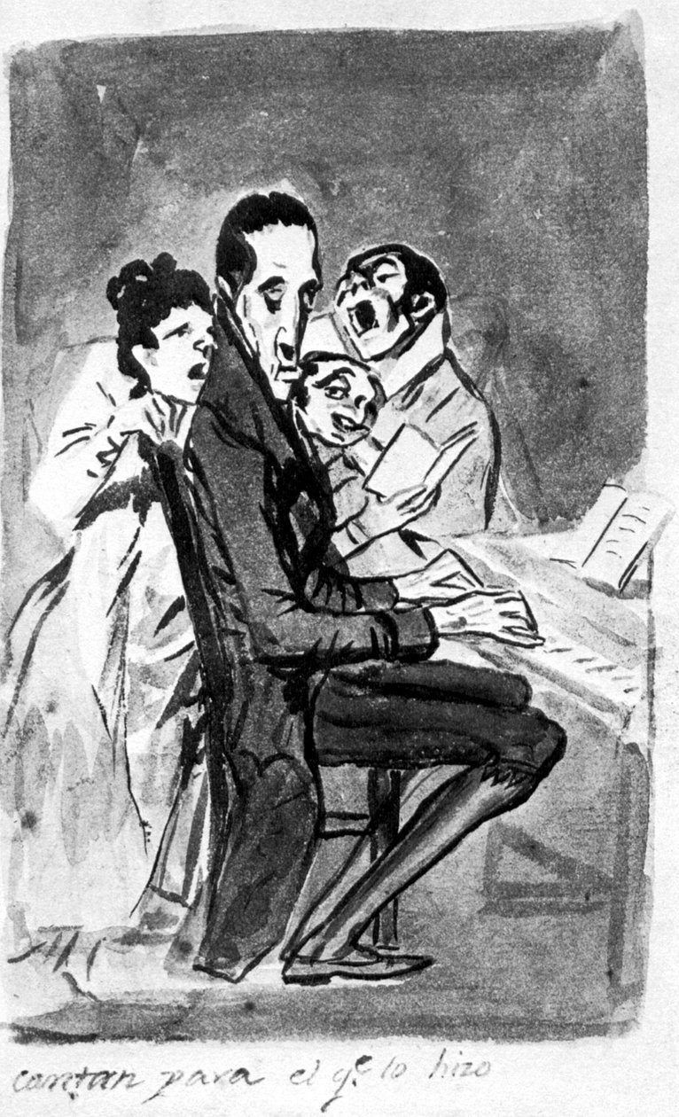 He laulavat säveltäjälle tekijältä Francisco de Goya