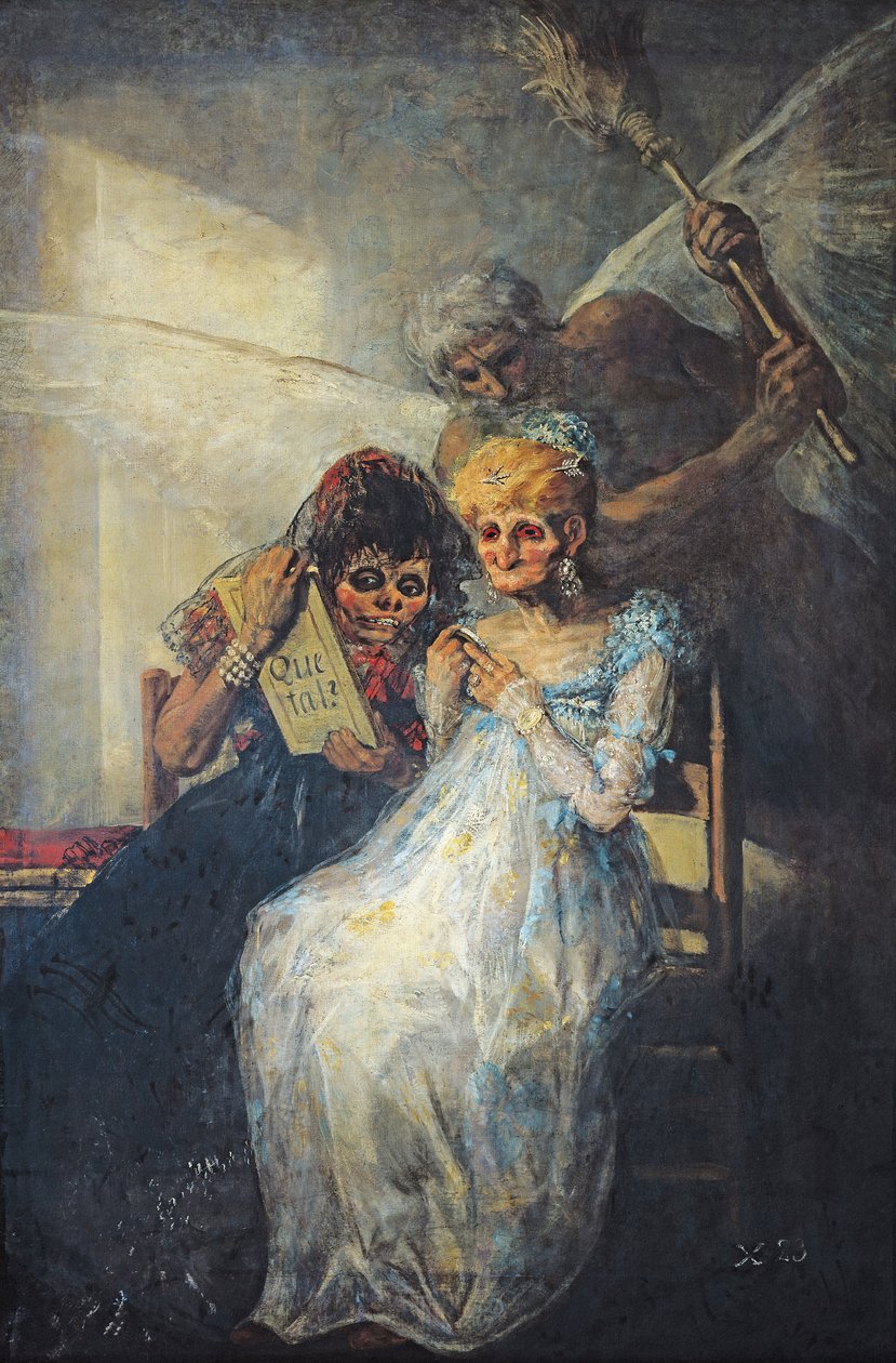 Vanhojen naisten aika, 1820 tekijältä Francisco de Goya