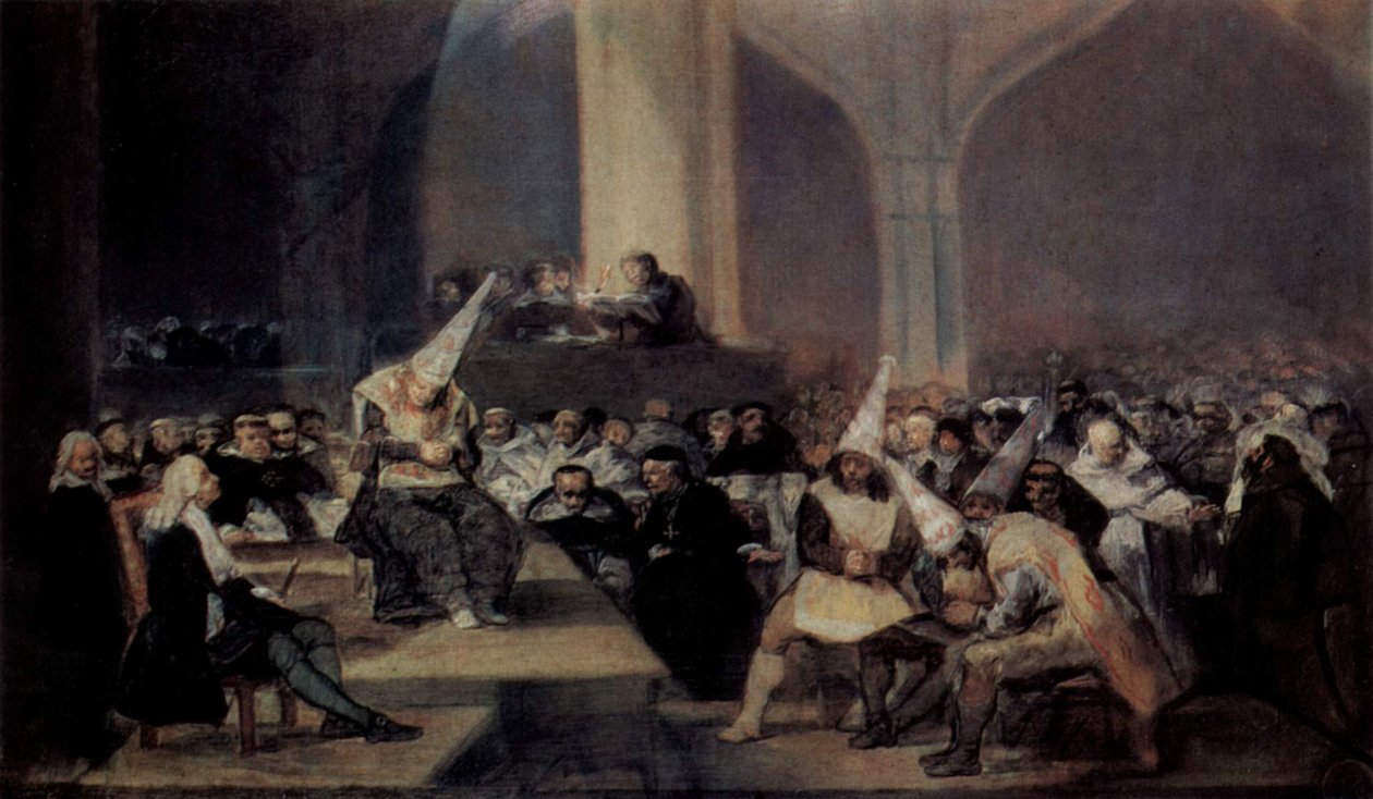 Tribunal der Inquisition tekijältä Francisco de Goya