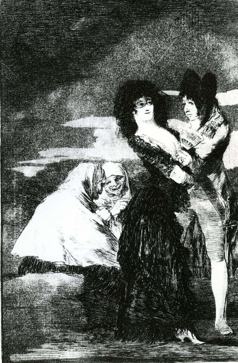 Two of a Kind, levy 5 "Los Caprichosista", julkaistu vuonna 1799 tekijältä Francisco de Goya