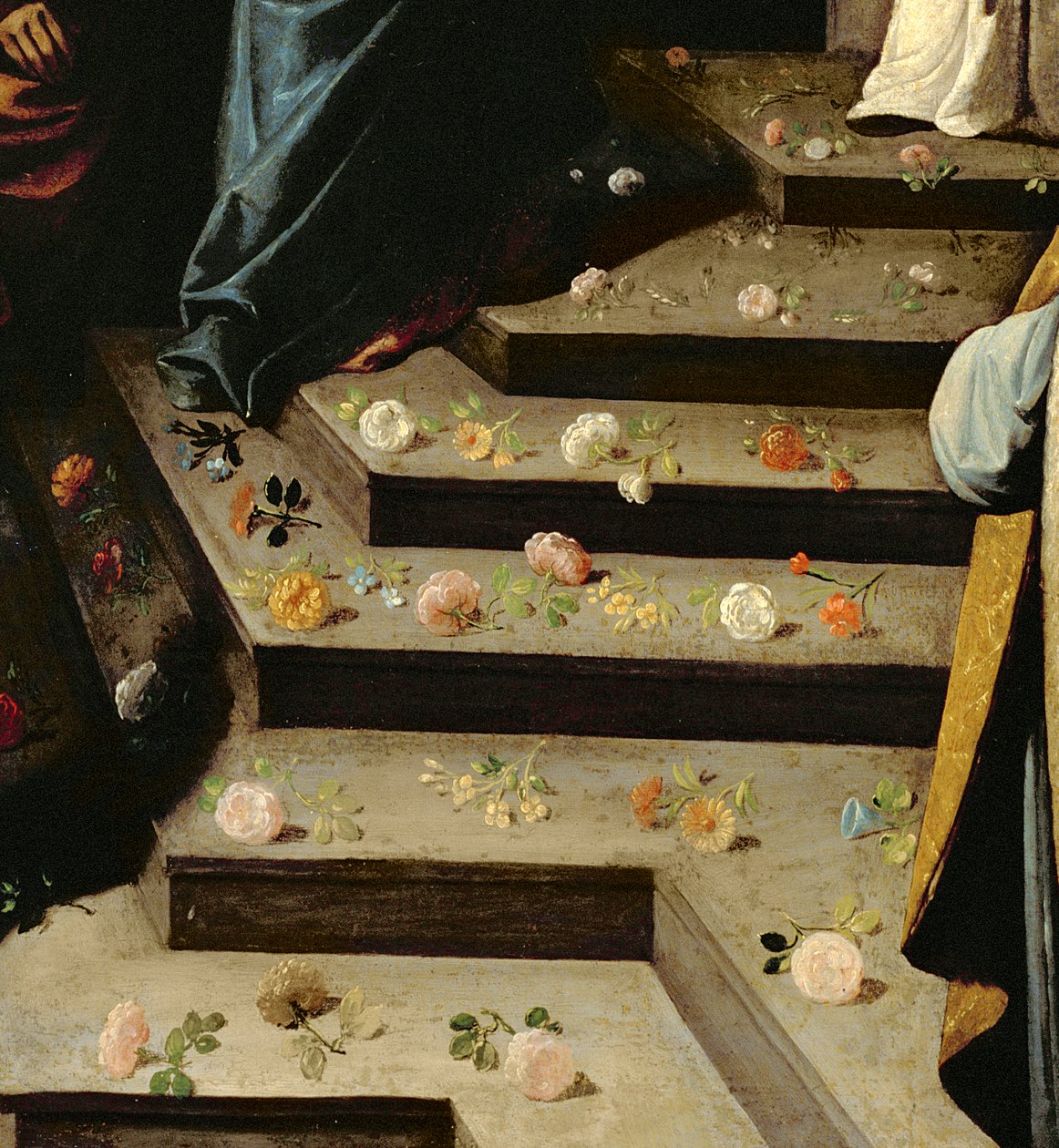 Strewing kukat (yksityiskohta 109931) tekijältä Francisco de Zurbaran