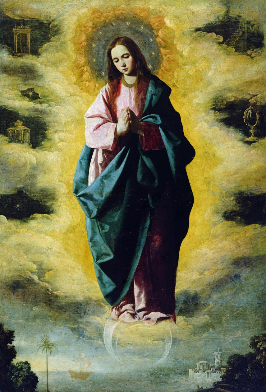 Tahraton sikiäminen, noin 1630-35. tekijältä Francisco de Zurbaran