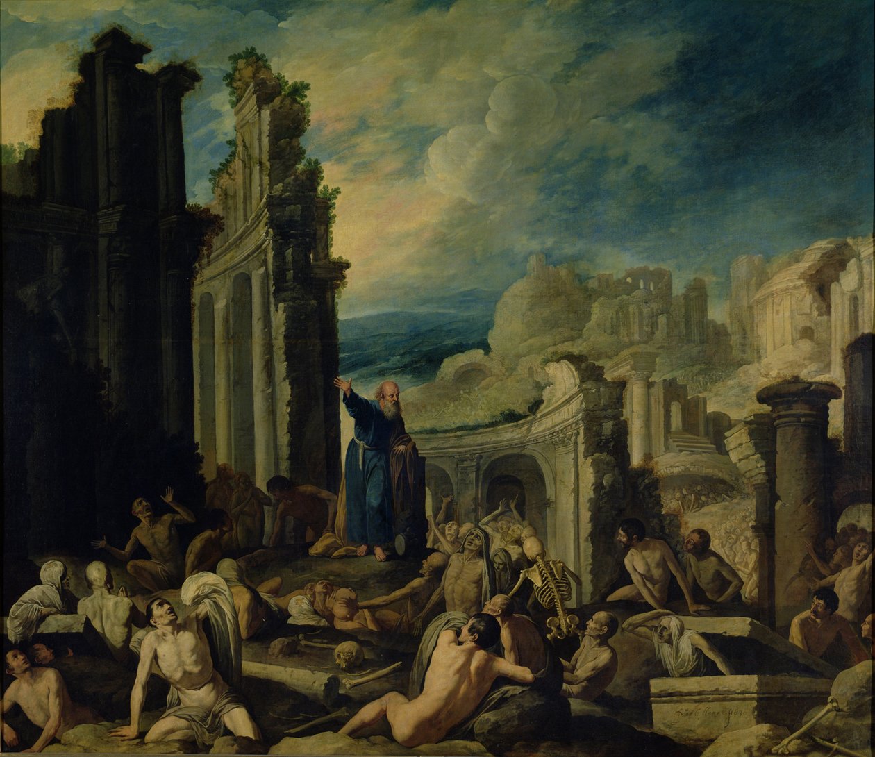 Hesekielin näy, 1630 tekijältä Francisco Collantes