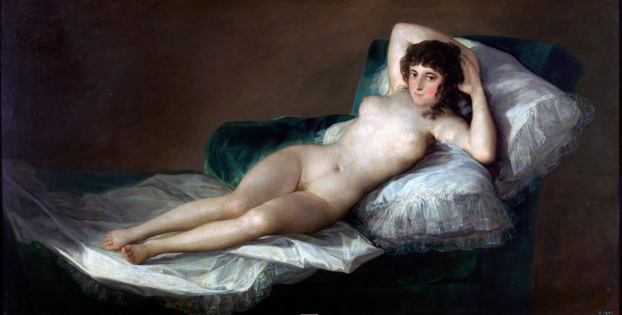 La maja desnuda tekijältä Francisco de Goya