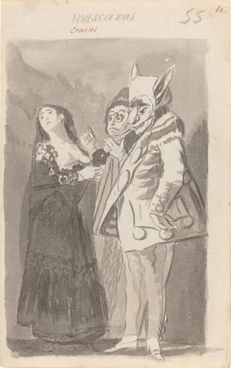 Mascaras crueles (julmat naamarit) tekijältä Francisco de Goya
