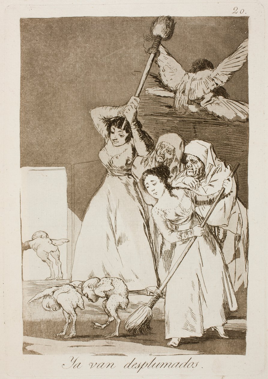 Kyllä van desplumados tekijältä Francisco de Goya