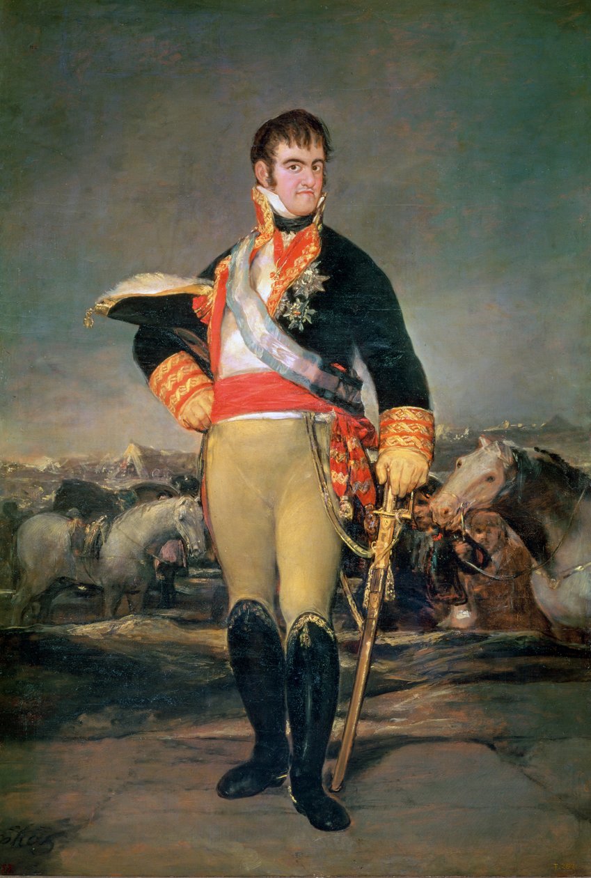 Kuningas Ferdinand VII (1784-1833) noin 1814. tekijältä Francisco de Goya