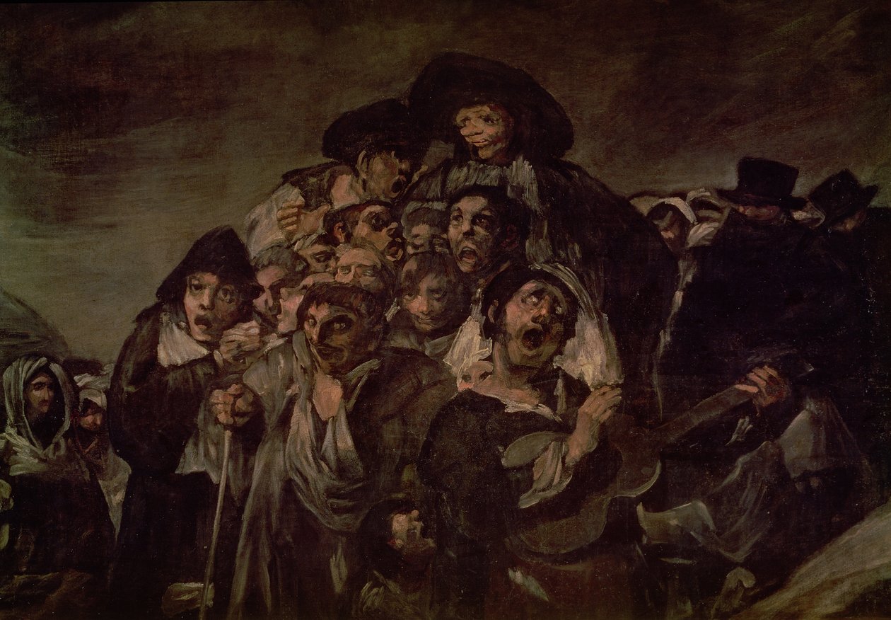 Pyhiinvaellus San Isidron altaalle, yksityiskohta, 1821 (yksityiskohta 38639) tekijältä Francisco de Goya