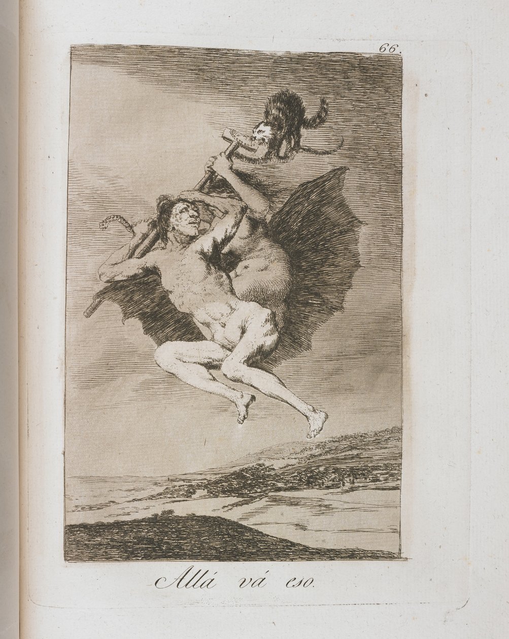 Lautanen teoksesta Los Caprichos, 1797-1798 tekijältä Francisco de Goya