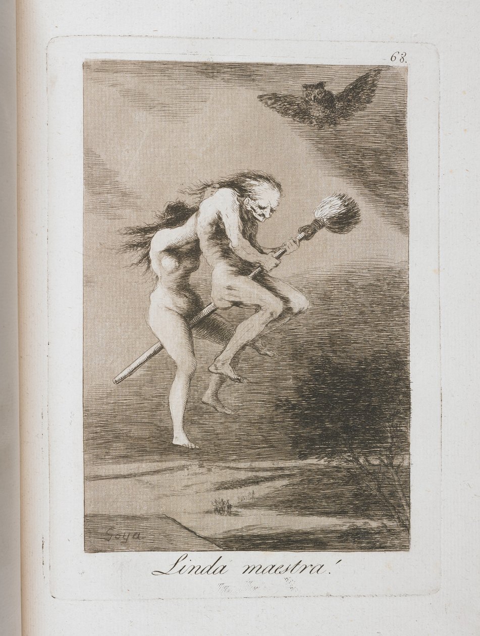 Lautanen teoksesta Los Caprichos, 1797-1798 tekijältä Francisco de Goya