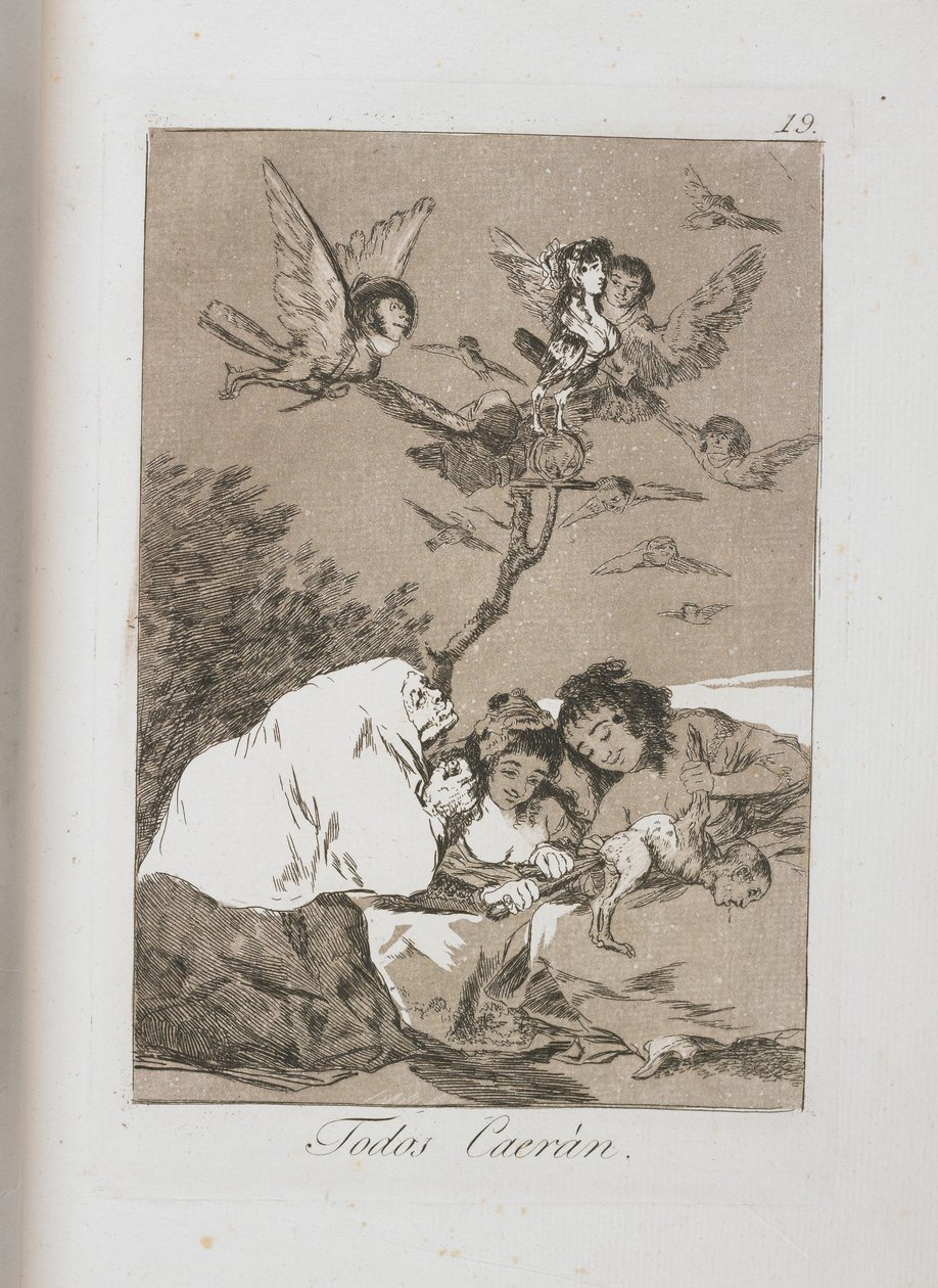 Lauta Los Caprichosista, 1797-1798 tekijältä Francisco de Goya