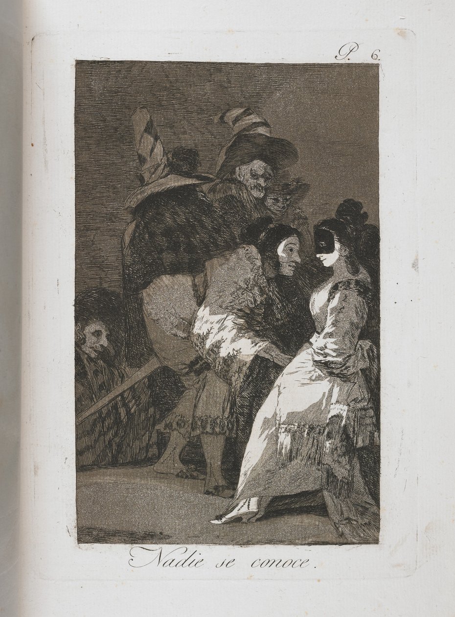 Lauta Los Caprichosista, 1797-1798 tekijältä Francisco de Goya