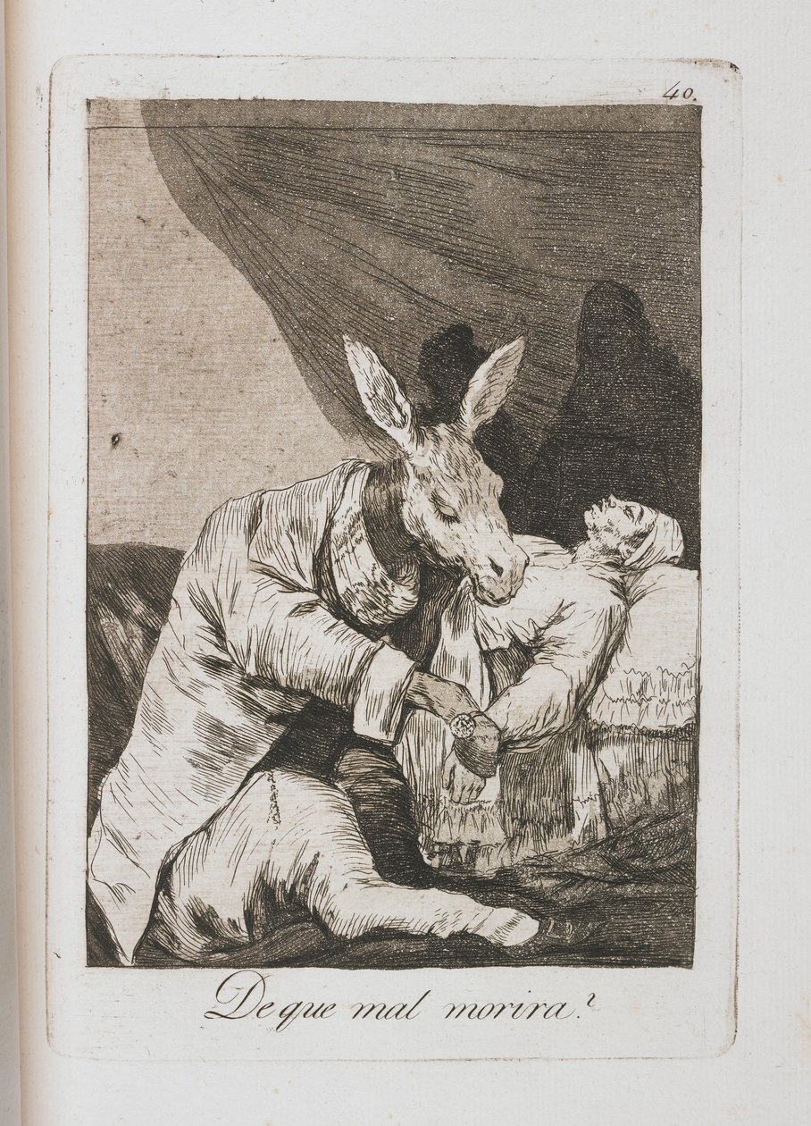 Lauta Los Caprichosista, 1797-1798 tekijältä Francisco de Goya