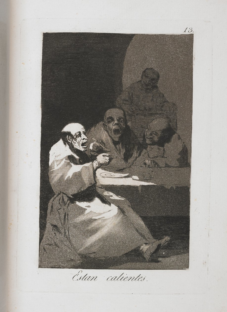Lautanen teoksesta Los Caprichos, 1797-1798 tekijältä Francisco de Goya