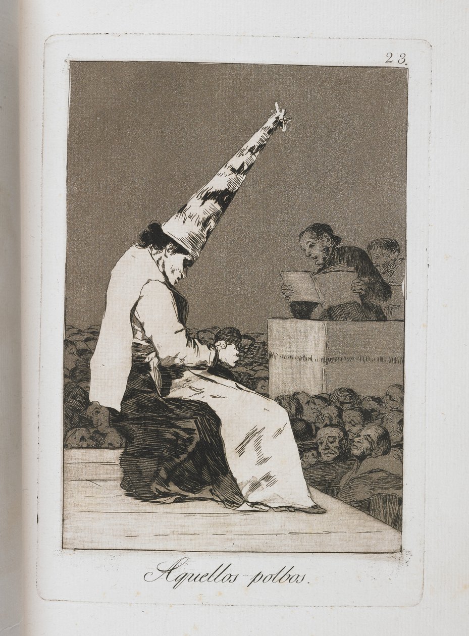 Lauta Los Caprichosista, 1797-1798 tekijältä Francisco de Goya