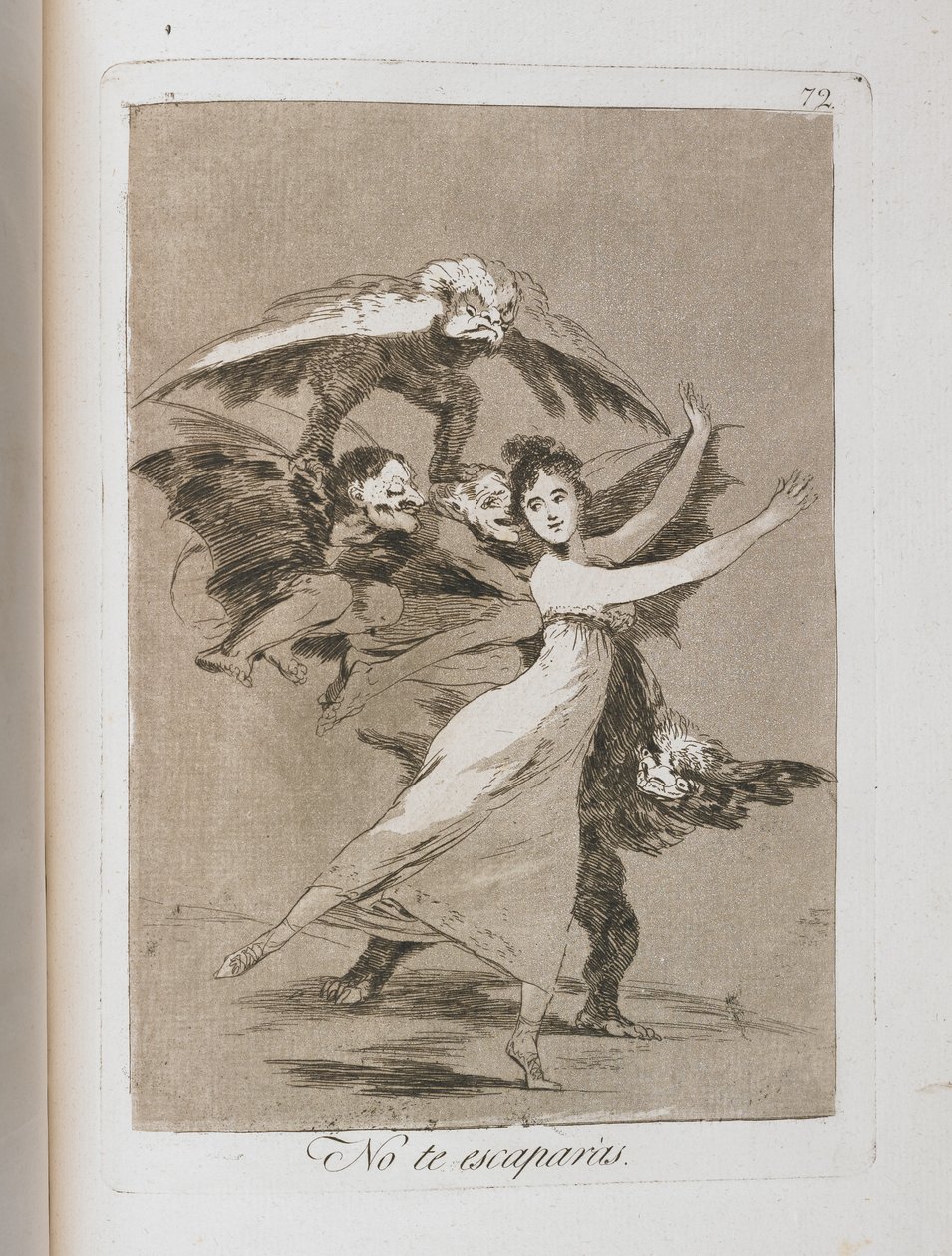 Lautanen teoksesta Los Caprichos, 1797-1798 tekijältä Francisco de Goya