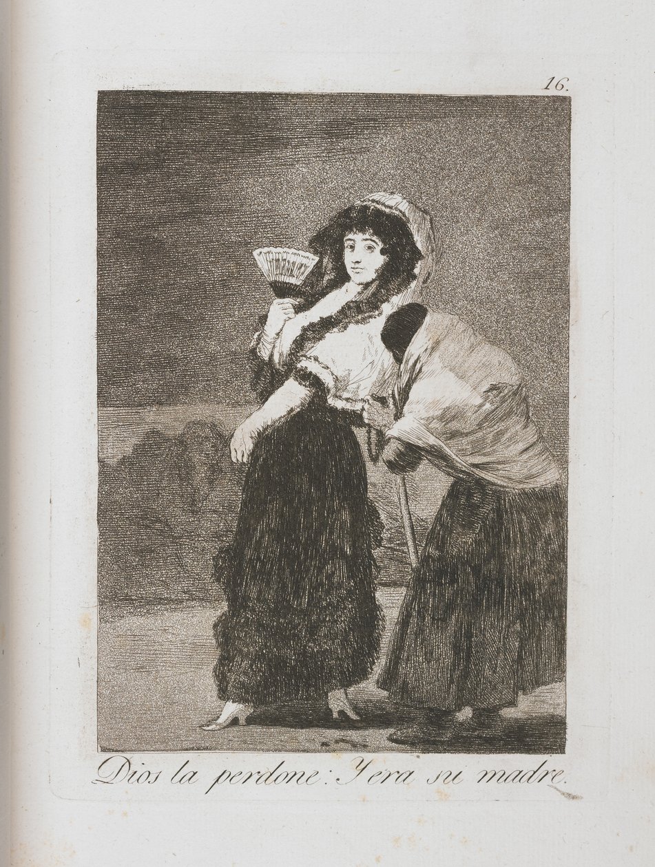Lauta Los Caprichosista, 1797-1798 tekijältä Francisco de Goya