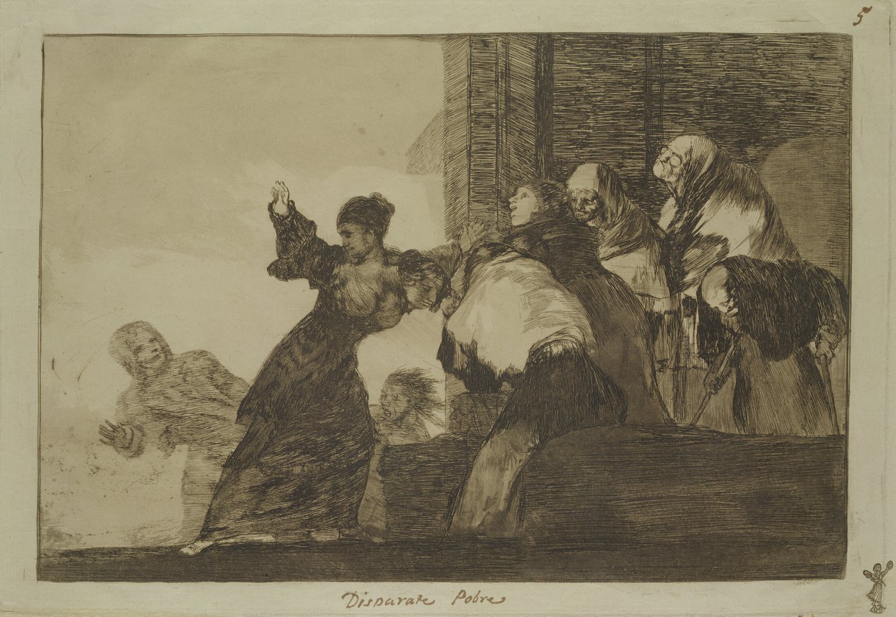 Sananlasku 11 Follies-sarjasta, n. 1815-24 (etsaus ja akvatinta paperilla) tekijältä Francisco de Goya