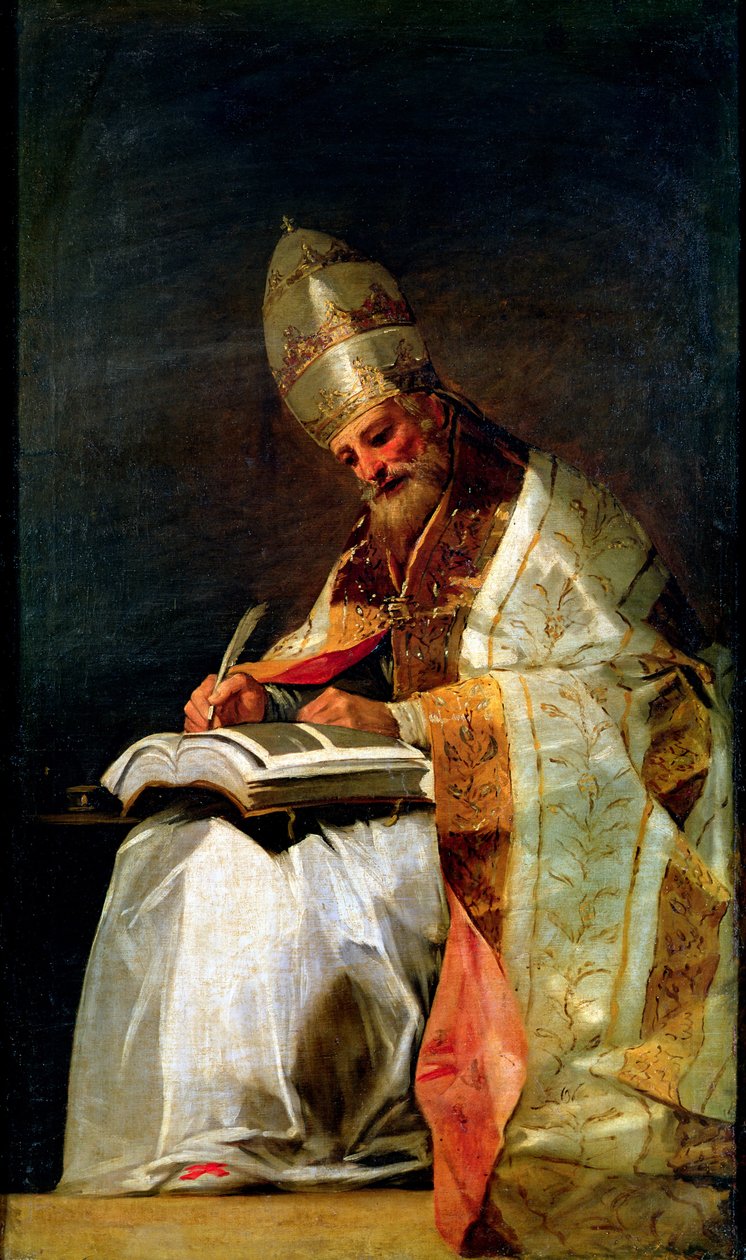 Pyhä Gregorius Suuri, 1795-99 tekijältä Francisco de Goya