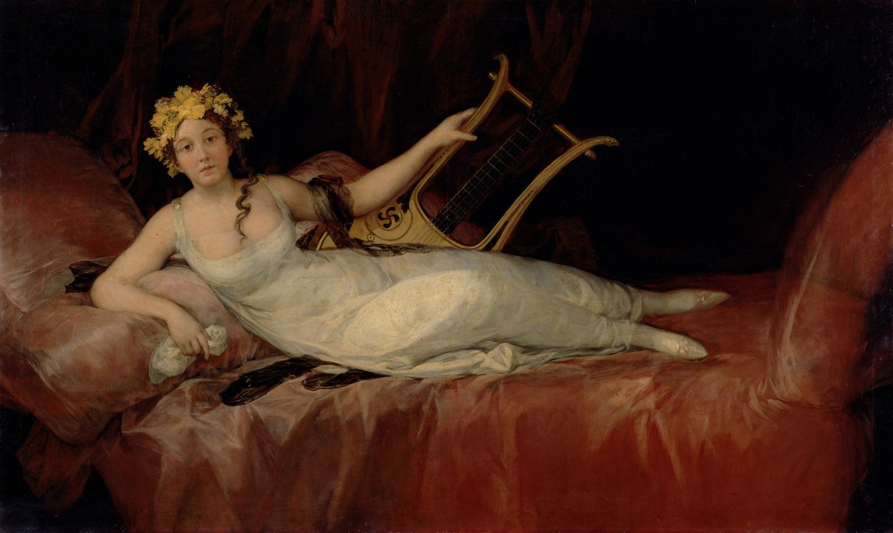 Marquesa de Santa Cruz, 1805 tekijältä Francisco de Goya