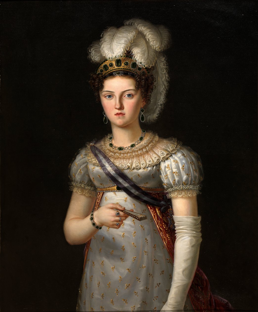 María Josefa Amalia de Sajonia, tercera esposa de Fernando VII tekijältä Francisco Lacoma y Fontanet
