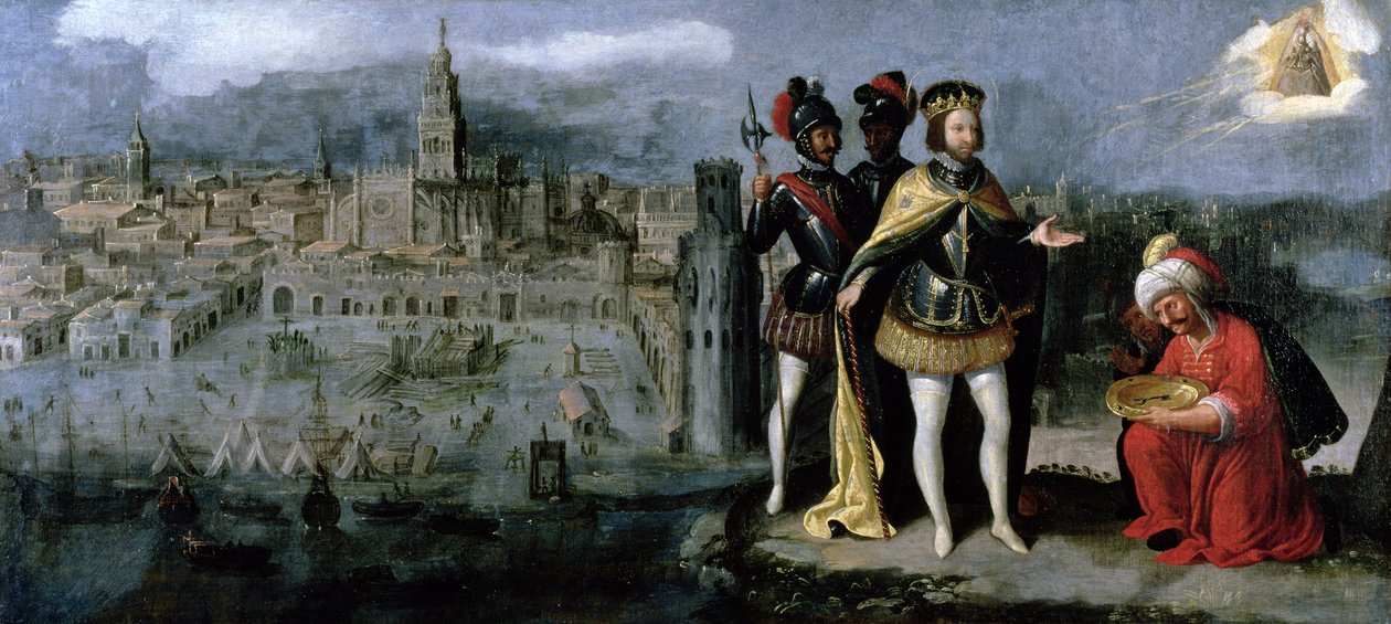 Ferdinand III:n (n. 1201–1252) Sevillan vangitseminen, n. 1625–35 tekijältä Francisco Pacheco