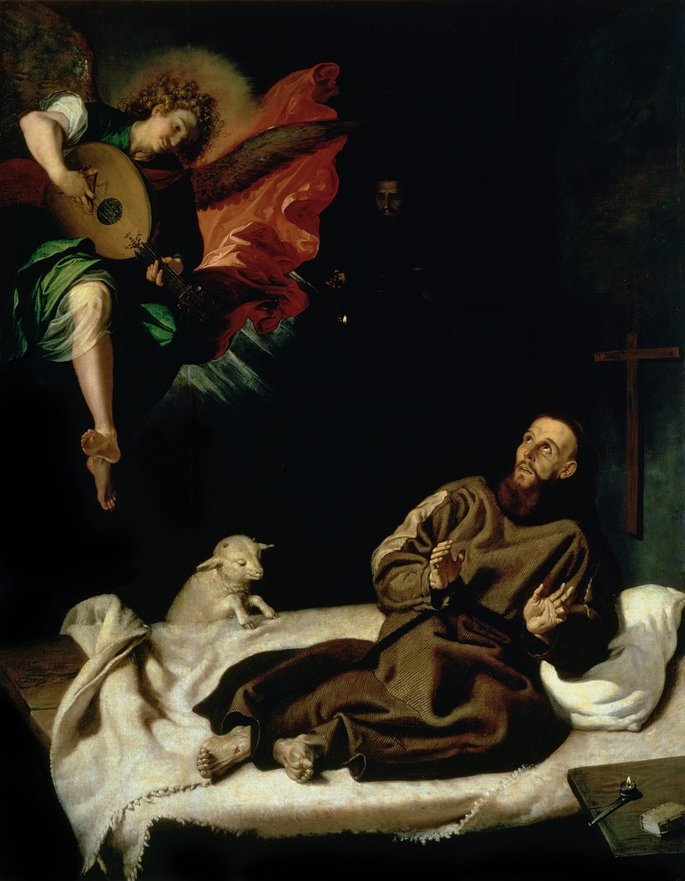 St. Franciscuksen lohdutti enkelimuusikko tekijältä Francisco Ribalta