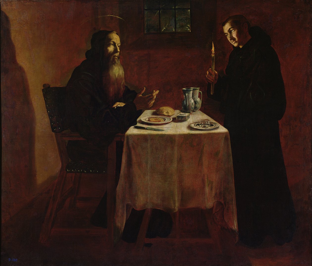 St. Benedict Blessing St. Maur tekijältä Francisco Rizi