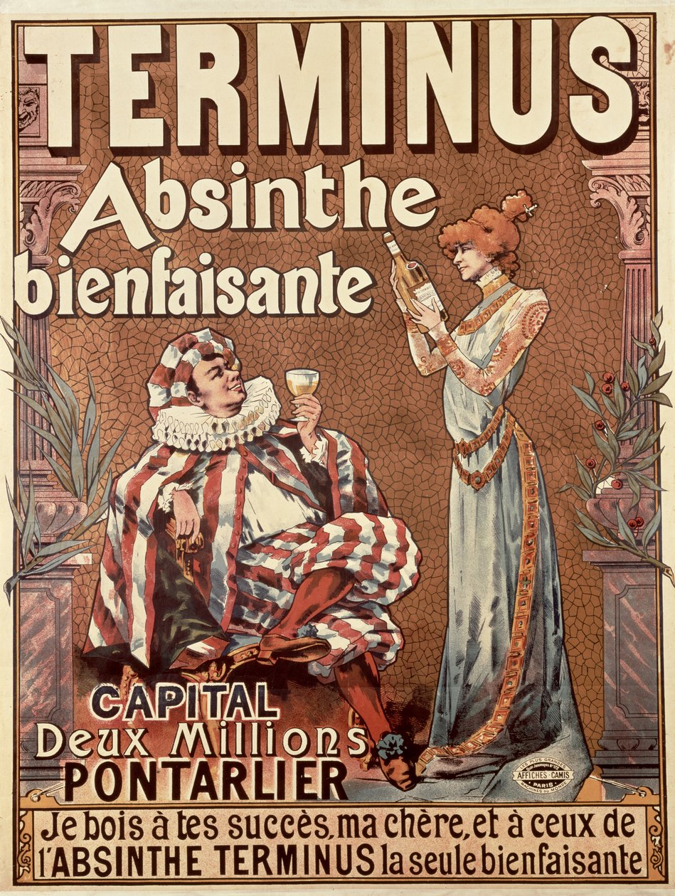 "Terminus Absinthe, Bienfaisante", 1896 tekijältä Francisco Tamagno