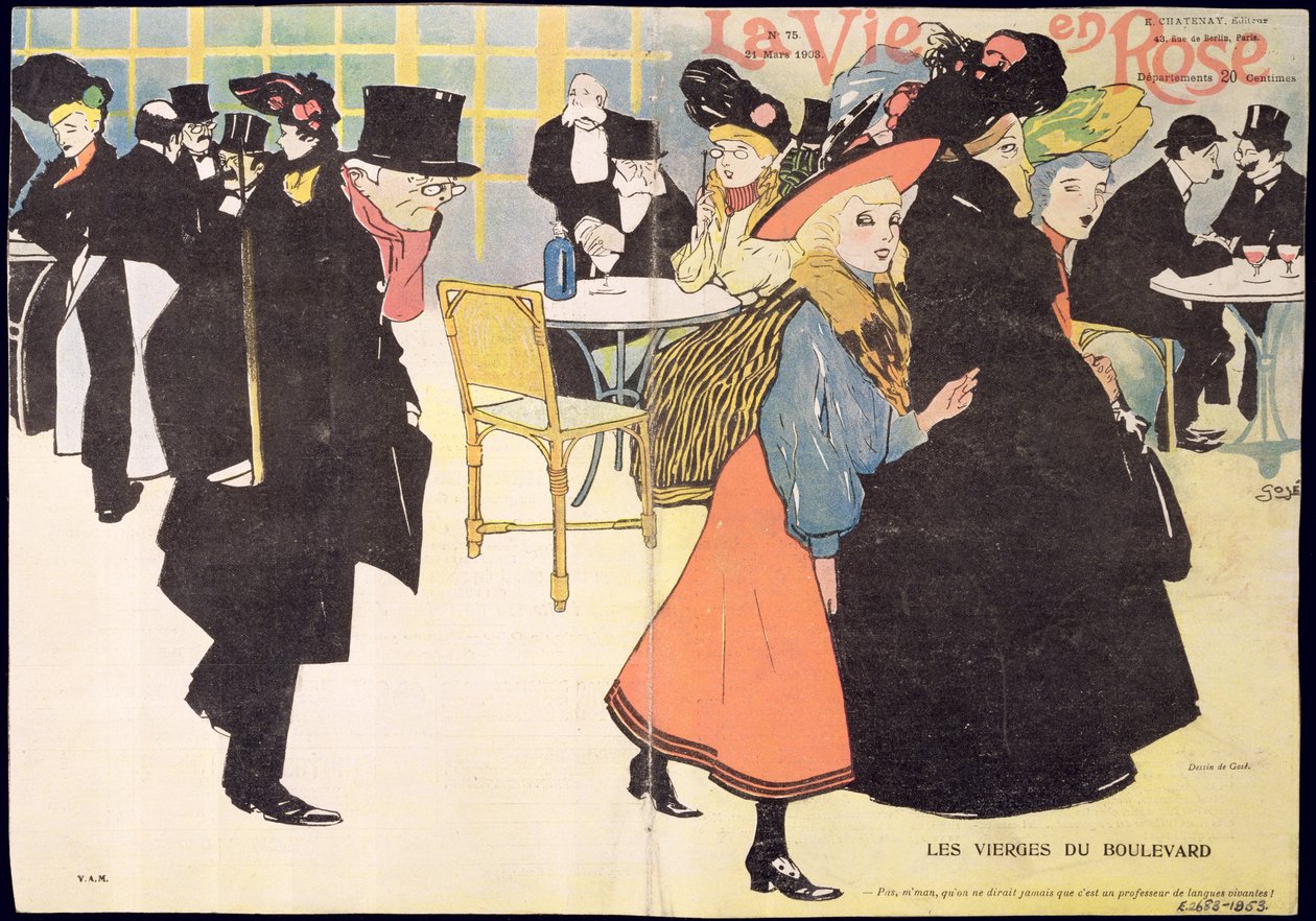 Kansikuva teokselle "La Vie en Rose", 1903 tekijältä Francesc Xavier Gosé