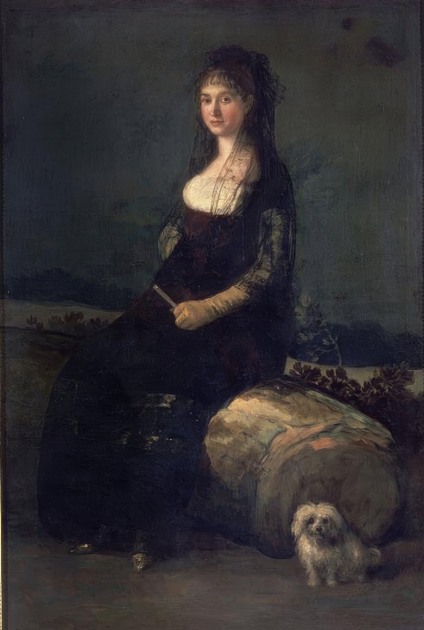 espanjalainen koulu. Joaquina Candado. Valencia, Taidemuseo – Colegio Pious V. Künstler: FRANCISCO DE GOYA. Lage: MUSEO DE BELLAS ARTES-COLEGIO PIO V, VALENCIA, ESPANJA tekijältä Francisco de Goya