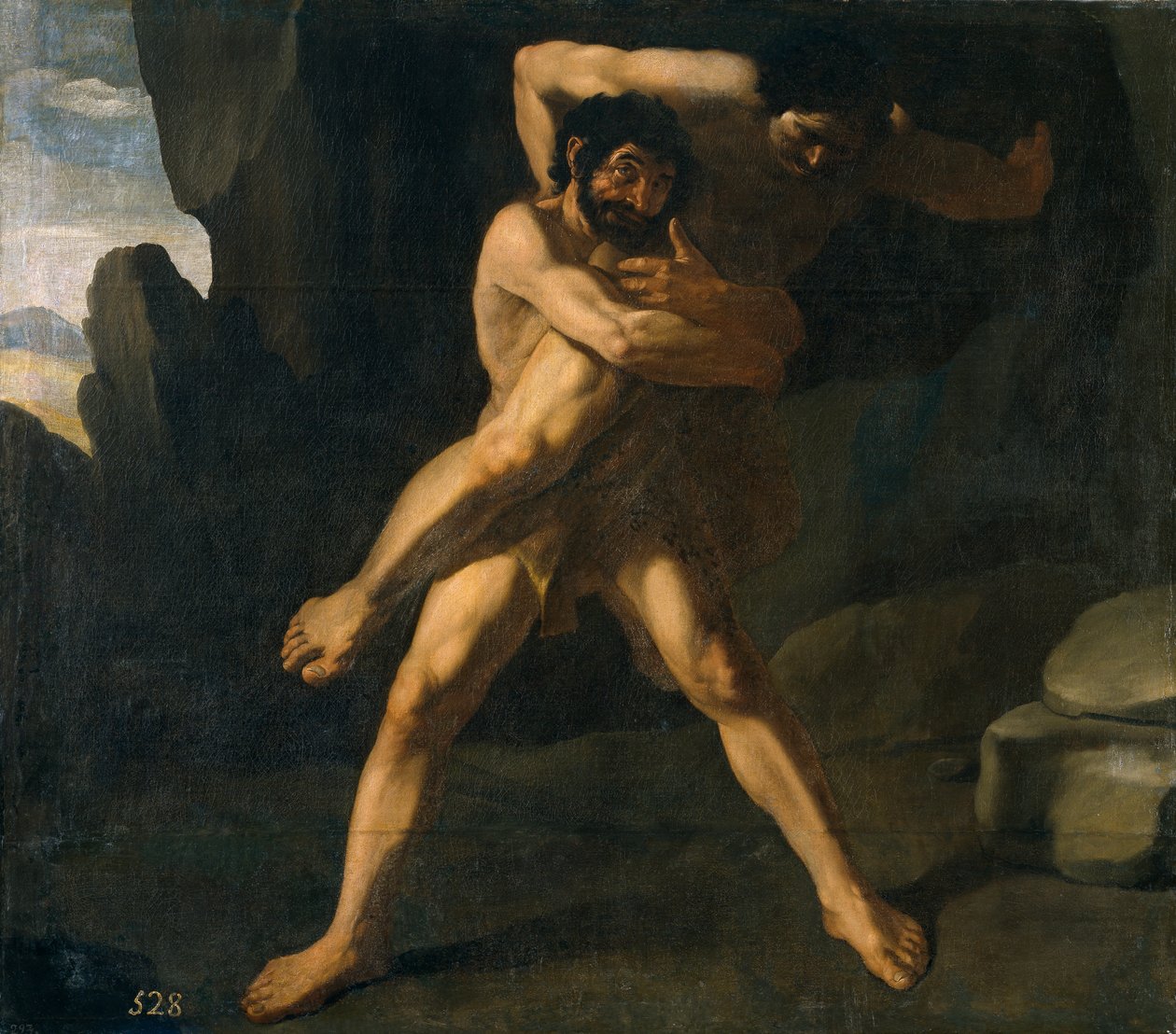 Hércules luchando con Anteo tekijältä Francisco de Zurbaran