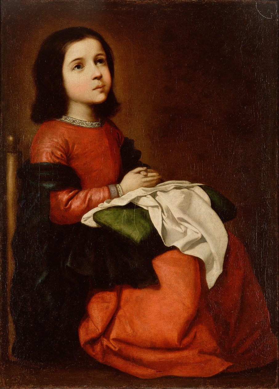 Infanaĝo de la Virgulino tekijältä Francisco de Zurbaran