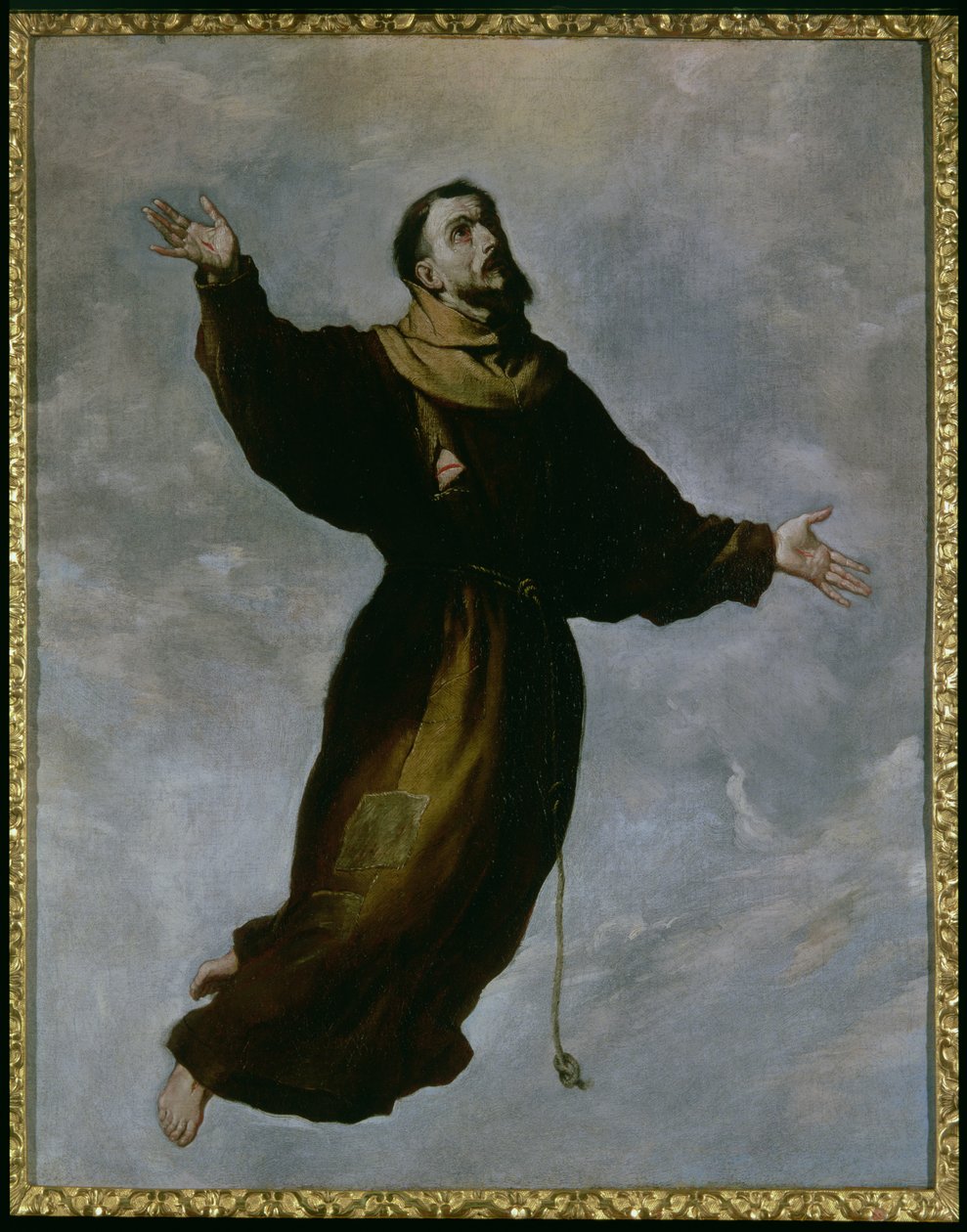 Pyhän Franciscuksen levitaatio tekijältä Francisco de Zurbaran
