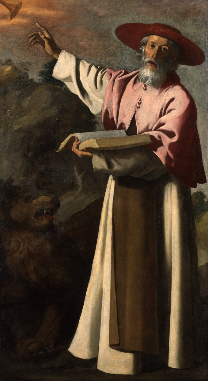 Pyhä Hieronymus, noin 1640-45 tekijältä Francisco de Zurbaran