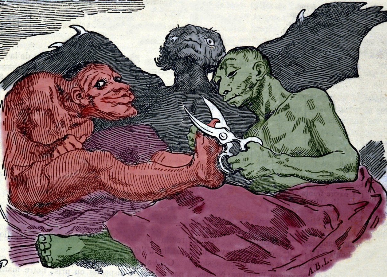 He tekevät wc:n: Francisco Goya y Lucientesin (1746-1826) kaiverrus noin 1820. tekijältä Francisco (after) Goya y Lucientes