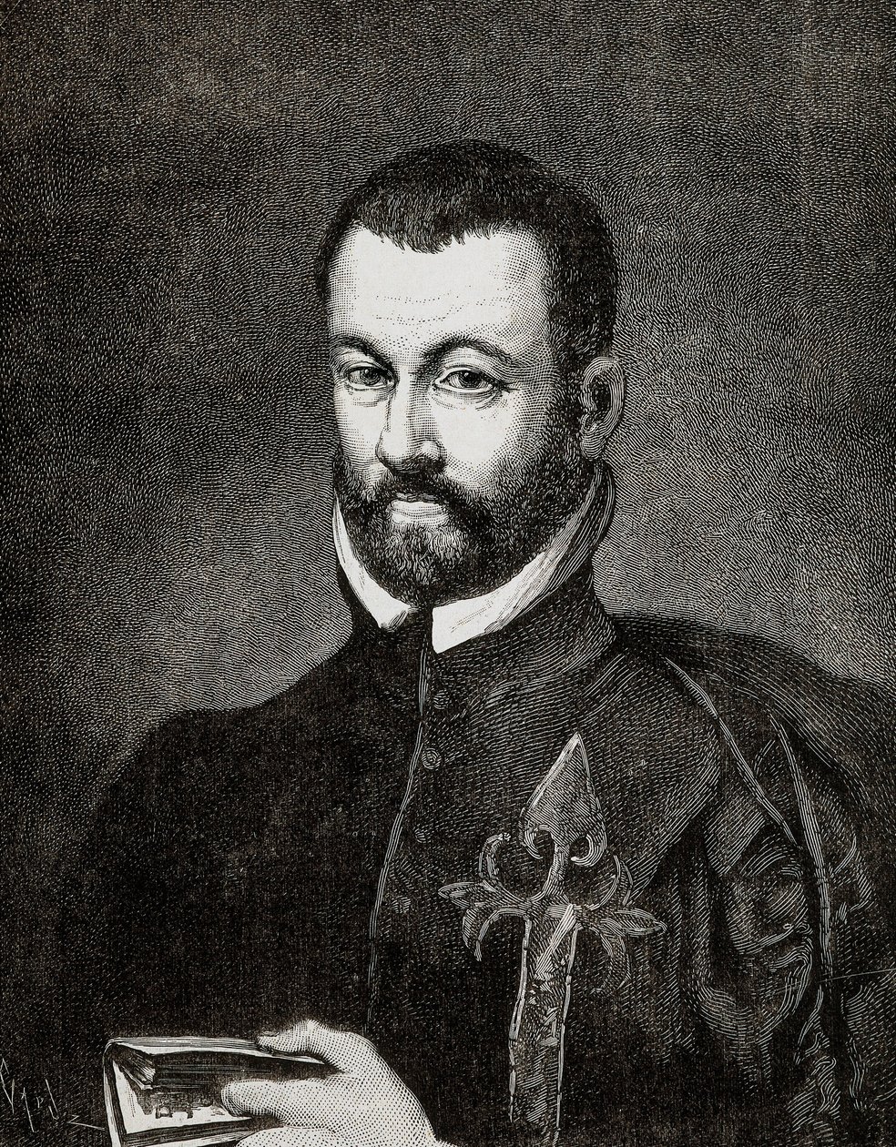 Benito ARIAS MONTANON (1527-1598), espanjalaisen humanistin ja teologin muotokuva Francisco Pachecon maalauksen perusteella tekijältä Francisco (after) Pacheco