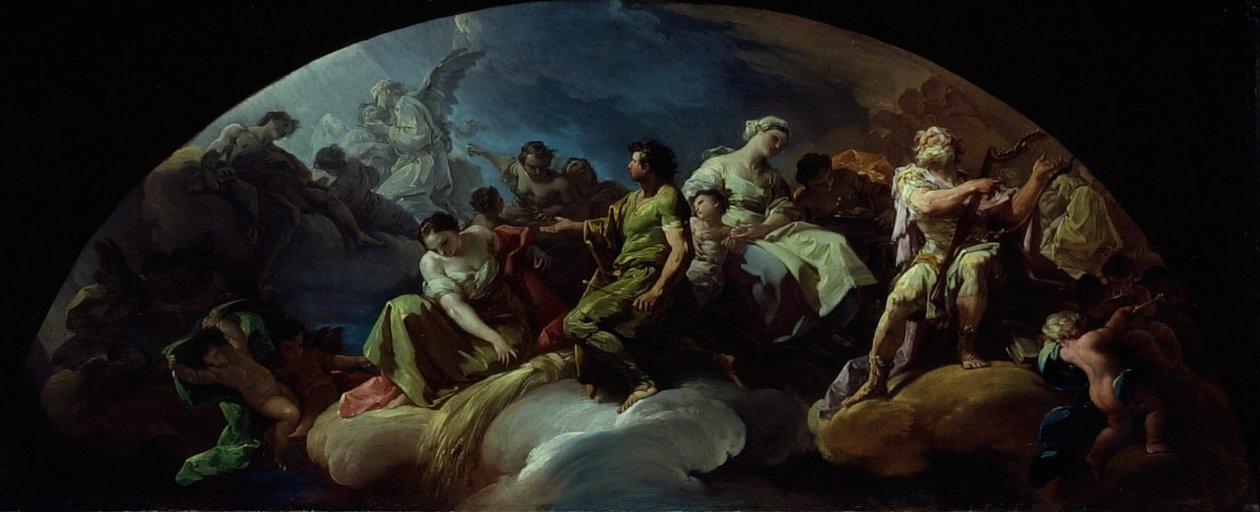 Vanhan testamentin hahmot paratiisissa, 175160. tekijältä Francisco Bayeu