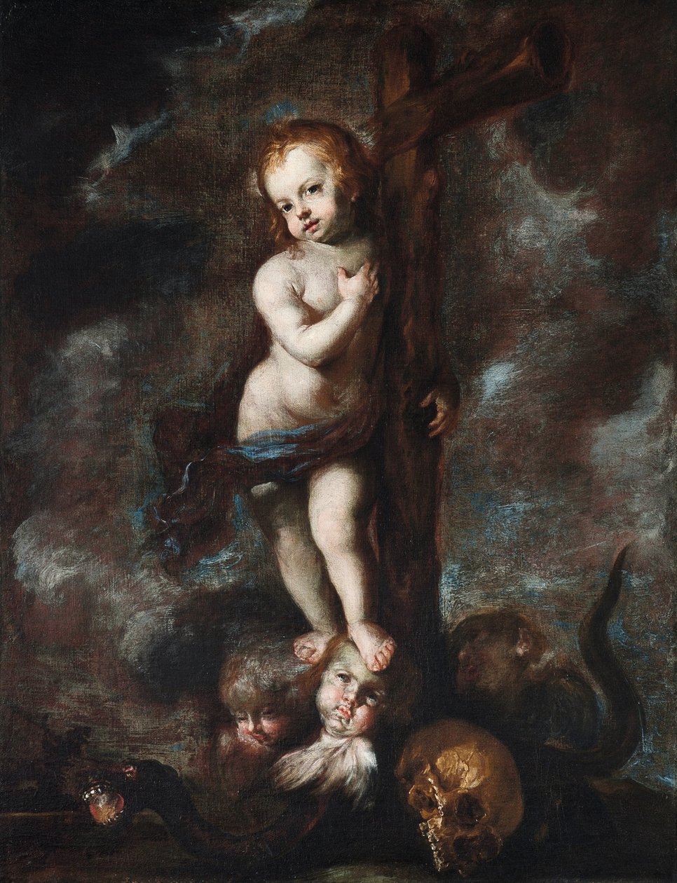 Francisco Camilo - Jeesus-lapsi synnin ja kuoleman voittajana - n. 1640-60. tekijältä Francisco Camilo
