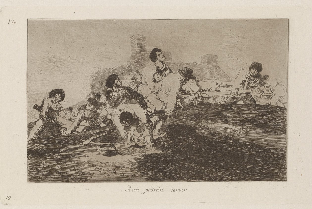 Niistä voi silti olla käyttöä, Disasters of Warin levy 24 tekijältä Francisco de Goya