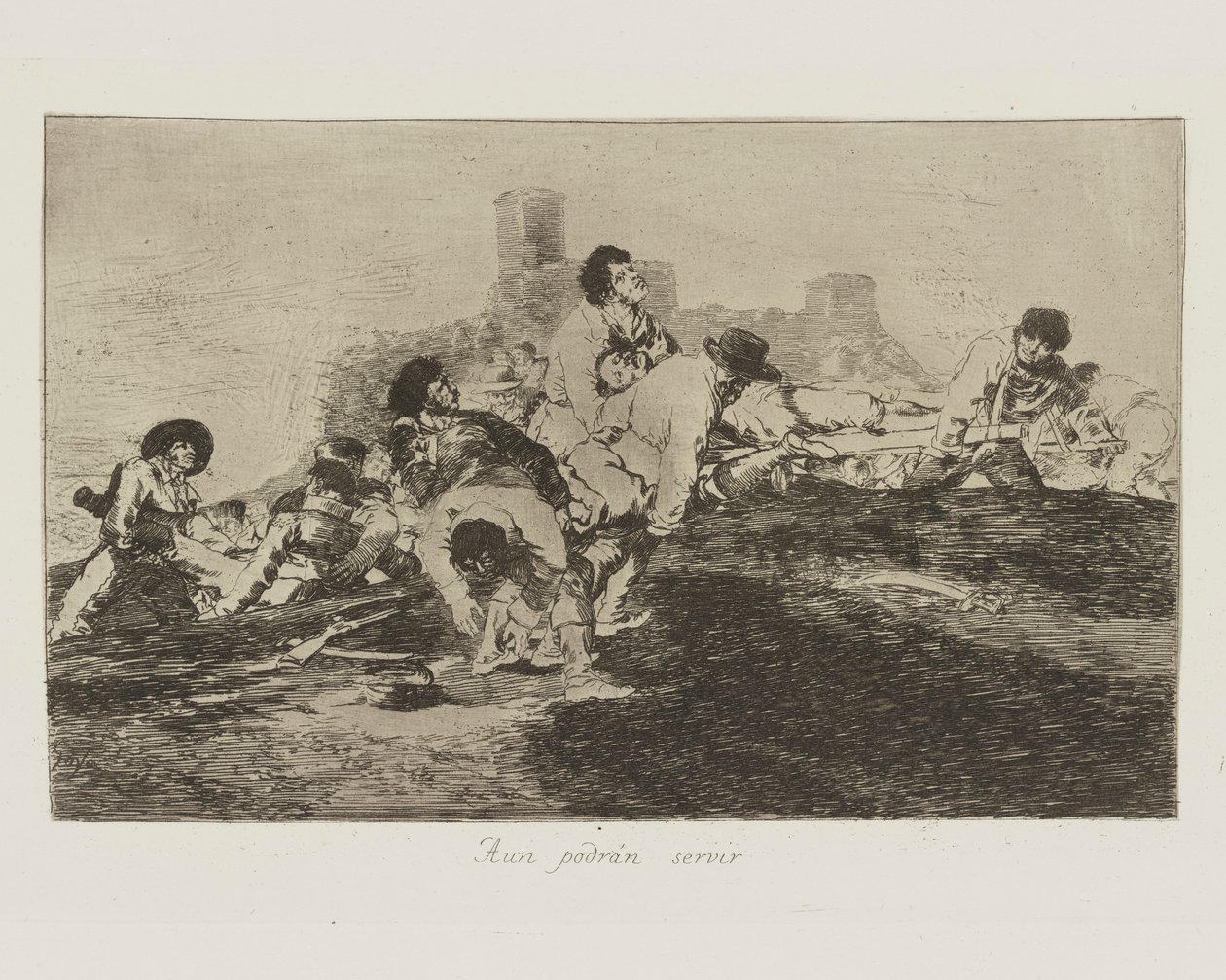 He voivat edelleen palvella (He voivat edelleen olla hyödyksi), pl. 24 sarjasta The Disasters of War tekijältä Francisco de Goya