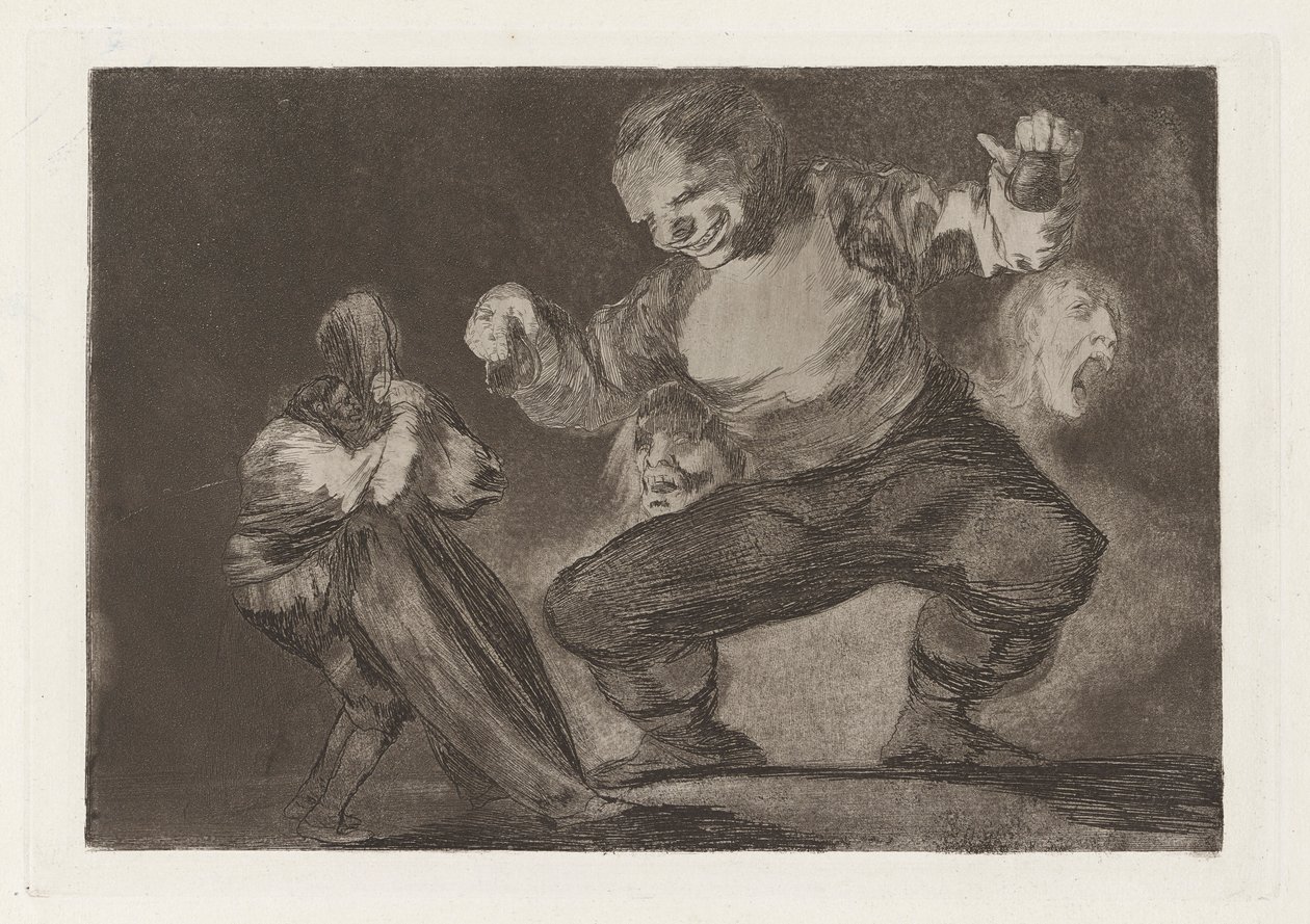 Bobalic?n (Simpleton), joka tunnetaan myös nimellä After Vice Comes Fornicio (After Vice Comes Fornication), sarjasta Los absurdities (Los proverbios) tekijältä Francisco de Goya