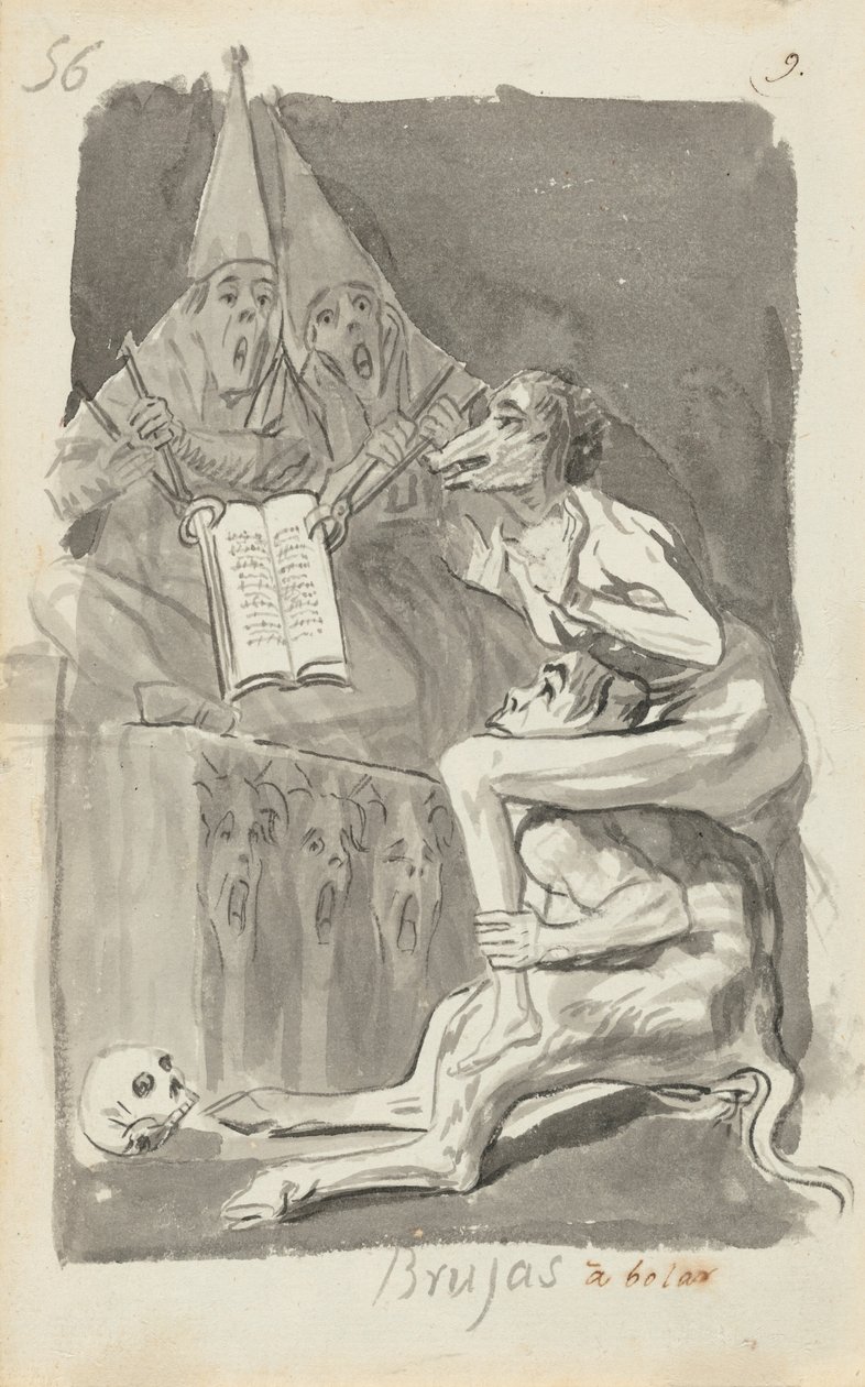 Brujas à volar (Noidat valmistautuvat lentämään) [jae] tekijältä Francisco de Goya