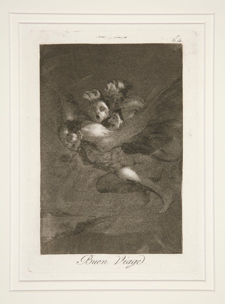 Bon viatge, pl. 64 de la sèrie Los caprichos finlandès tekijältä Francisco de Goya